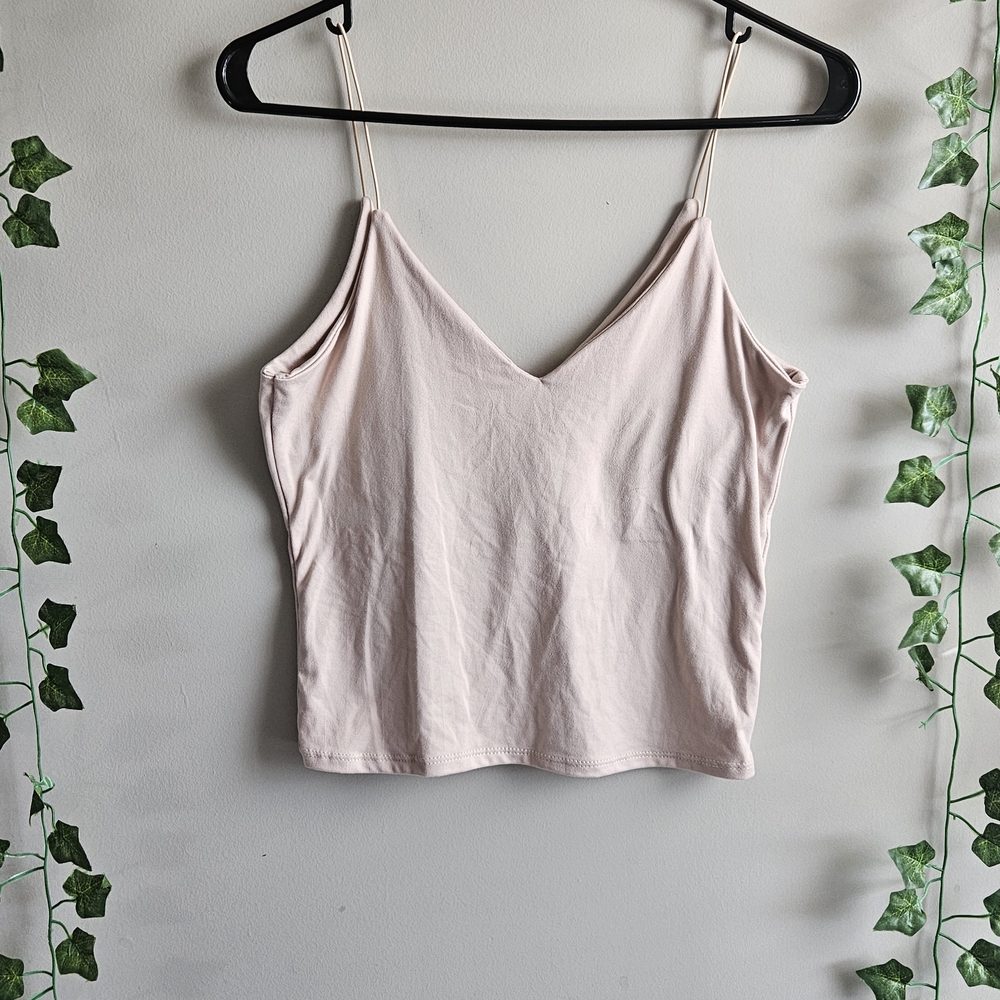 Gaze Pink Crop Camisole Sleeveless Top